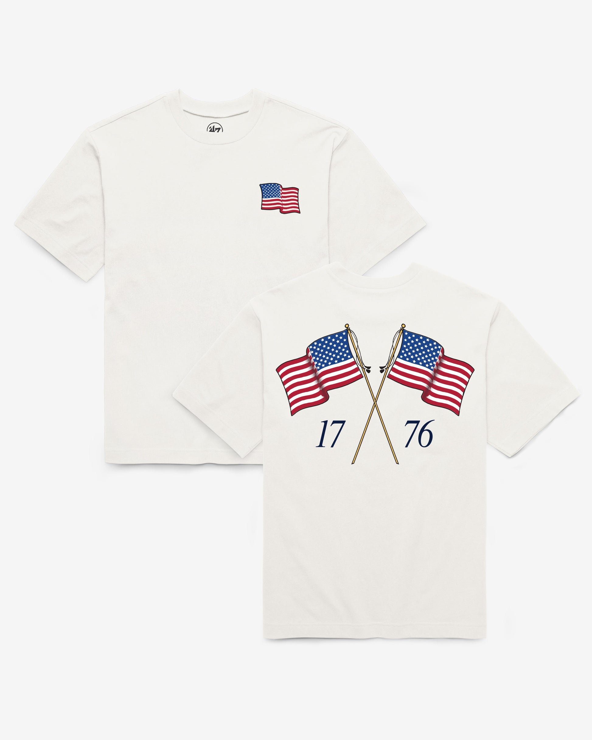 FLAG WAVING BACKER '47 FOUNDATION TEE