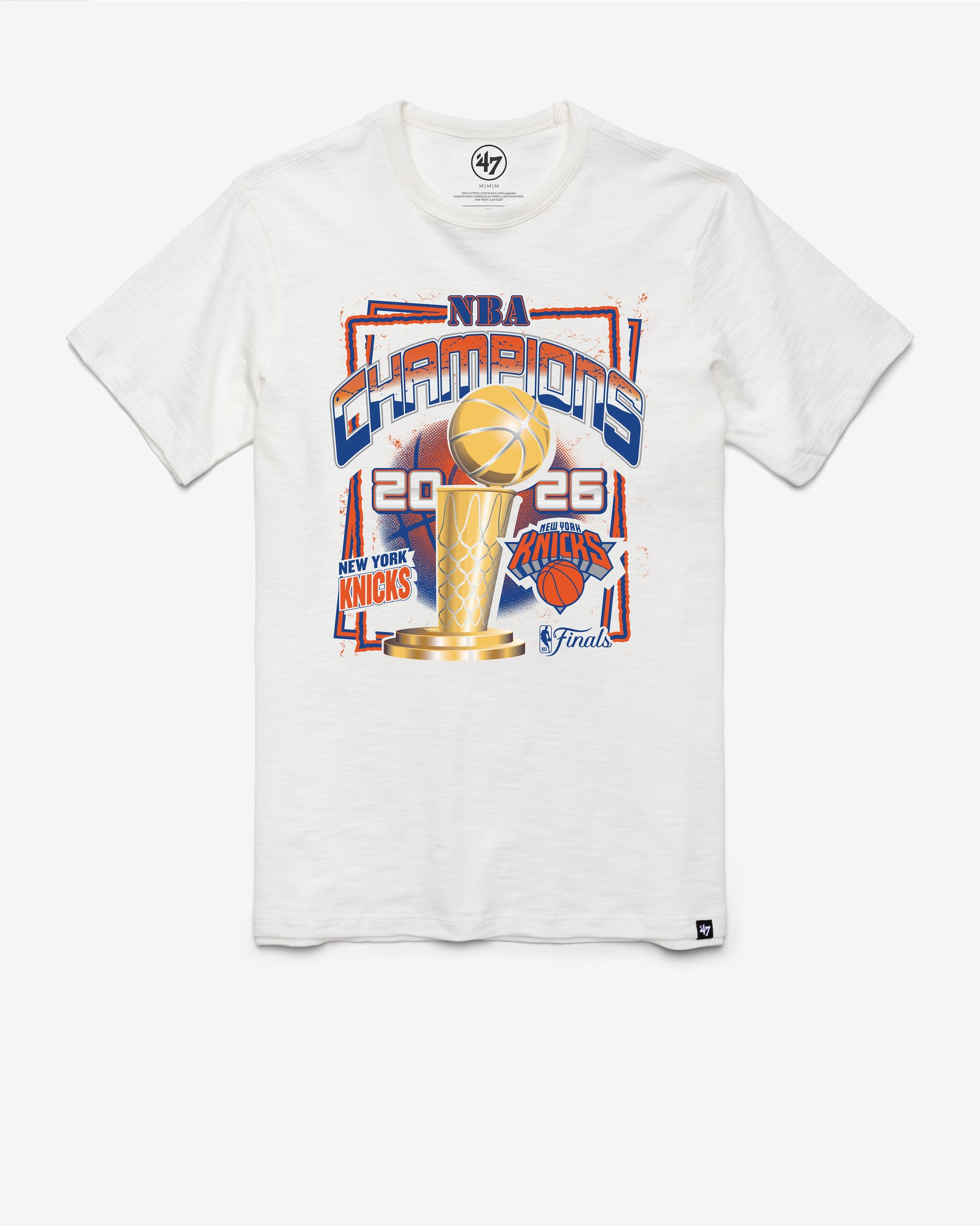 NEW YORK KNICKS 2026 NBA CHAMPIONS GRIT '47 SCRUM TEE