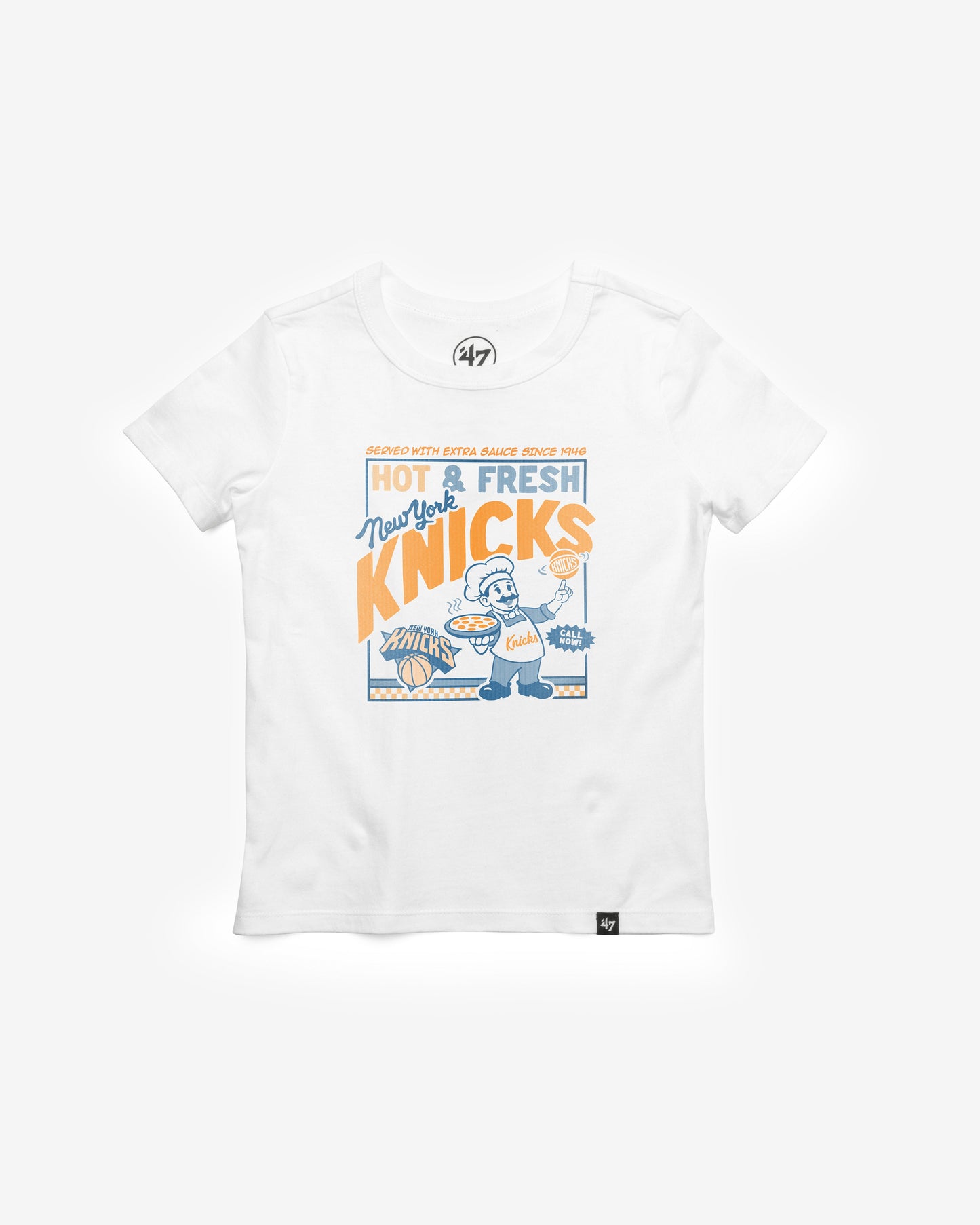NEW YORK KNICKS PREMIER '47 KIDS FRANKLIN TEE