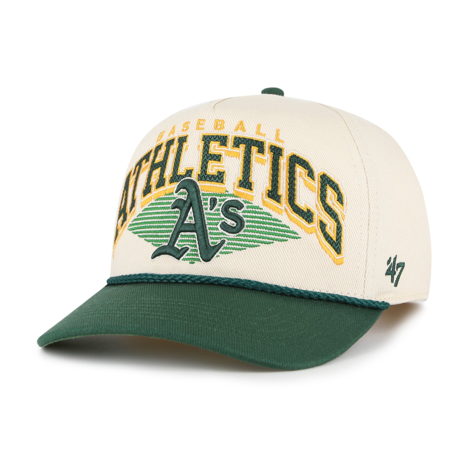 ATHLETICS BASEBALL POMONA TWO TONE ROPE '47 HITCH