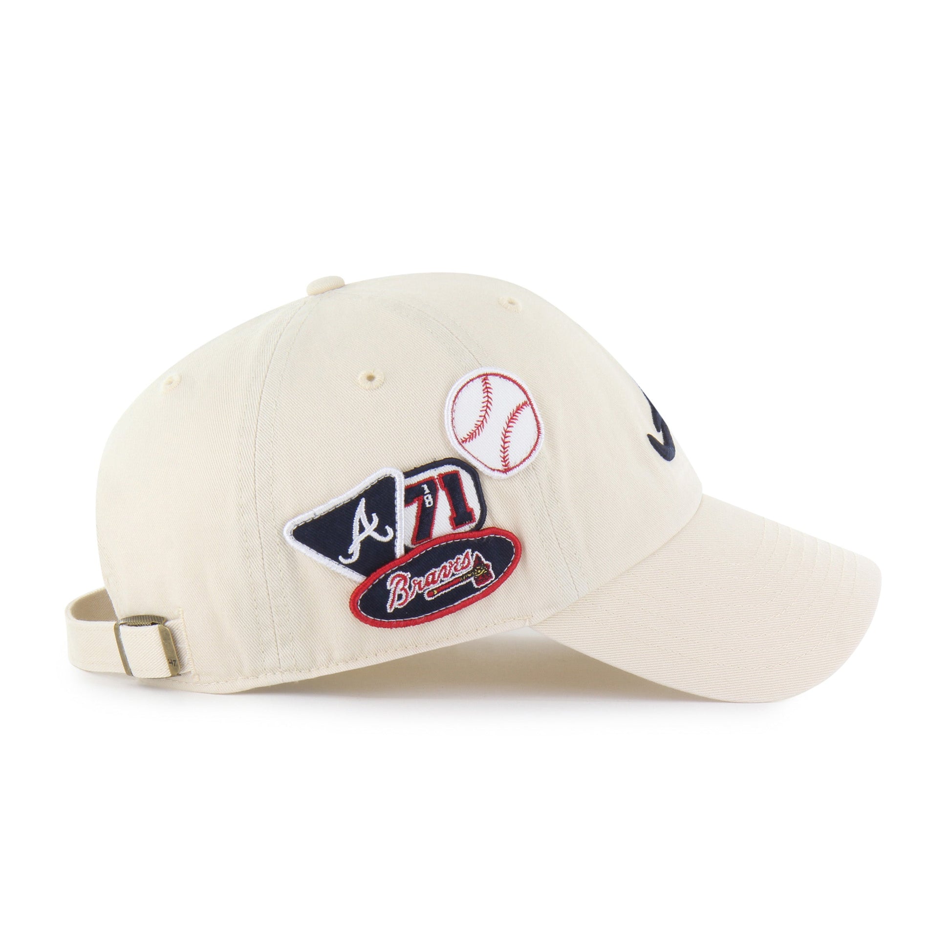 ATLANTA BRAVES BADGES '47 CLEAN UP