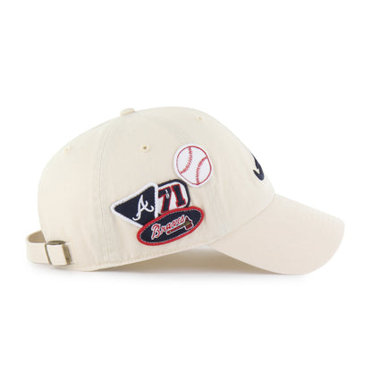 ATLANTA BRAVES BADGES '47 CLEAN UP