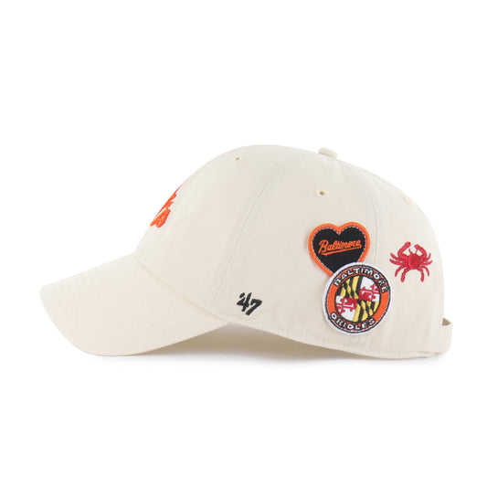 BALTIMORE ORIOLES BADGES '47 CLEAN UP