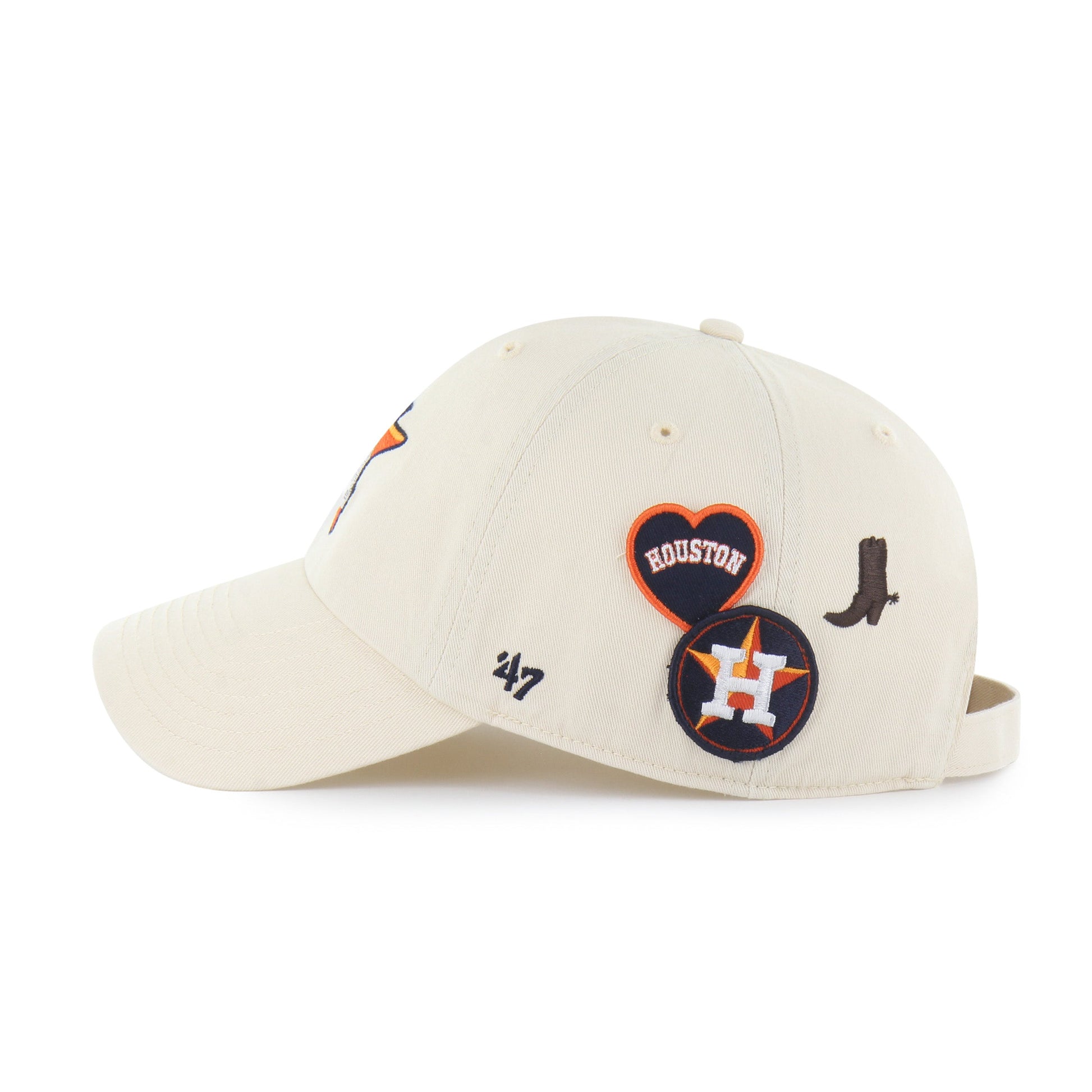 HOUSTON ASTROS BADGES '47 CLEAN UP