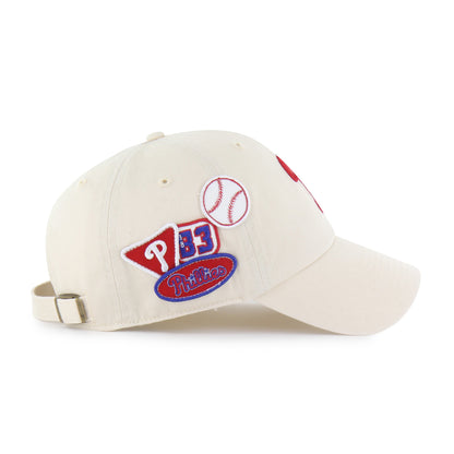 PHILADELPHIA PHILLIES BADGES '47 CLEAN UP