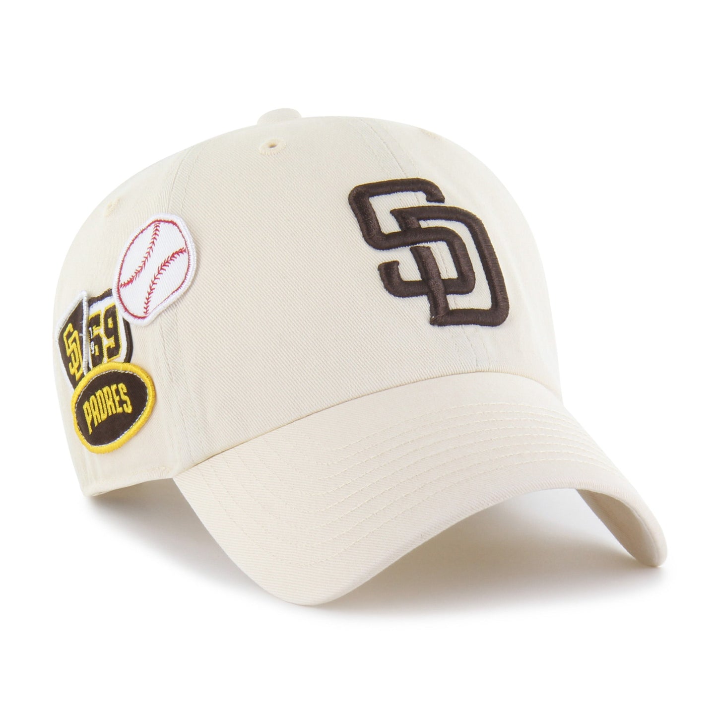 SAN DIEGO PADRES BADGES '47 CLEAN UP