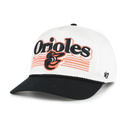 BALTIMORE ORIOLES SCRIPT FADE TWO TONE ROPE '47 HITCH