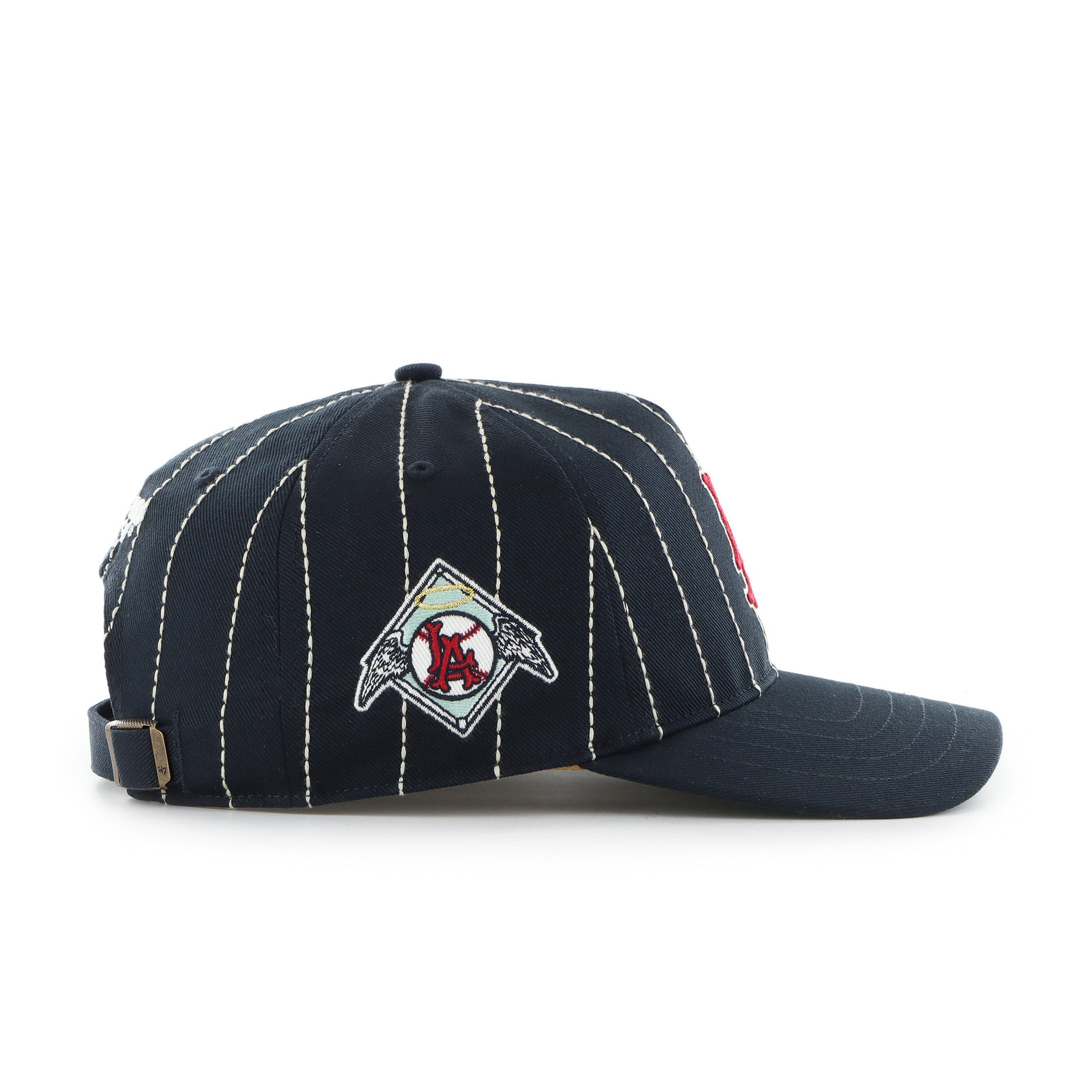 LOS ANGELES ANGELS COOPERSTOWN RAWLINGS PINSTRIPE '47 HITCH