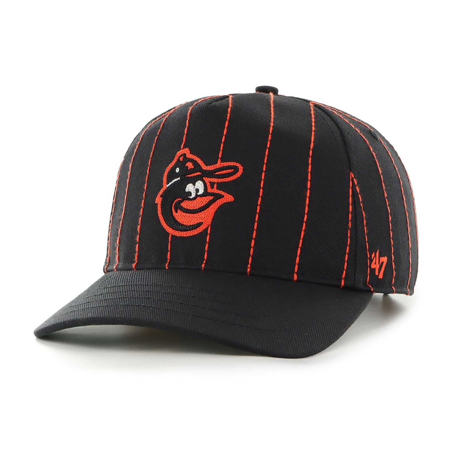 BALTIMORE ORIOLES COOPERSTOWN RAWLINGS PINSTRIPE '47 HITCH