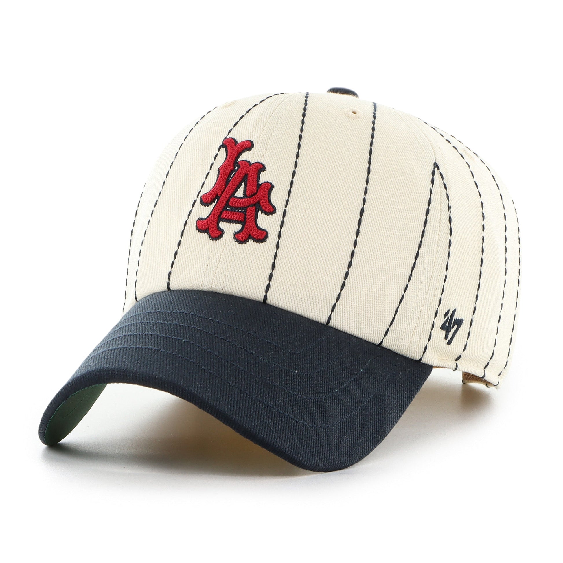 LOS ANGELES ANGELS COOPERSTOWN RAWLINGS PINSTRIPE '47 CLEAN UP