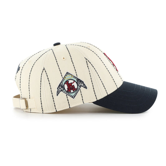 LOS ANGELES ANGELS COOPERSTOWN RAWLINGS PINSTRIPE '47 CLEAN UP