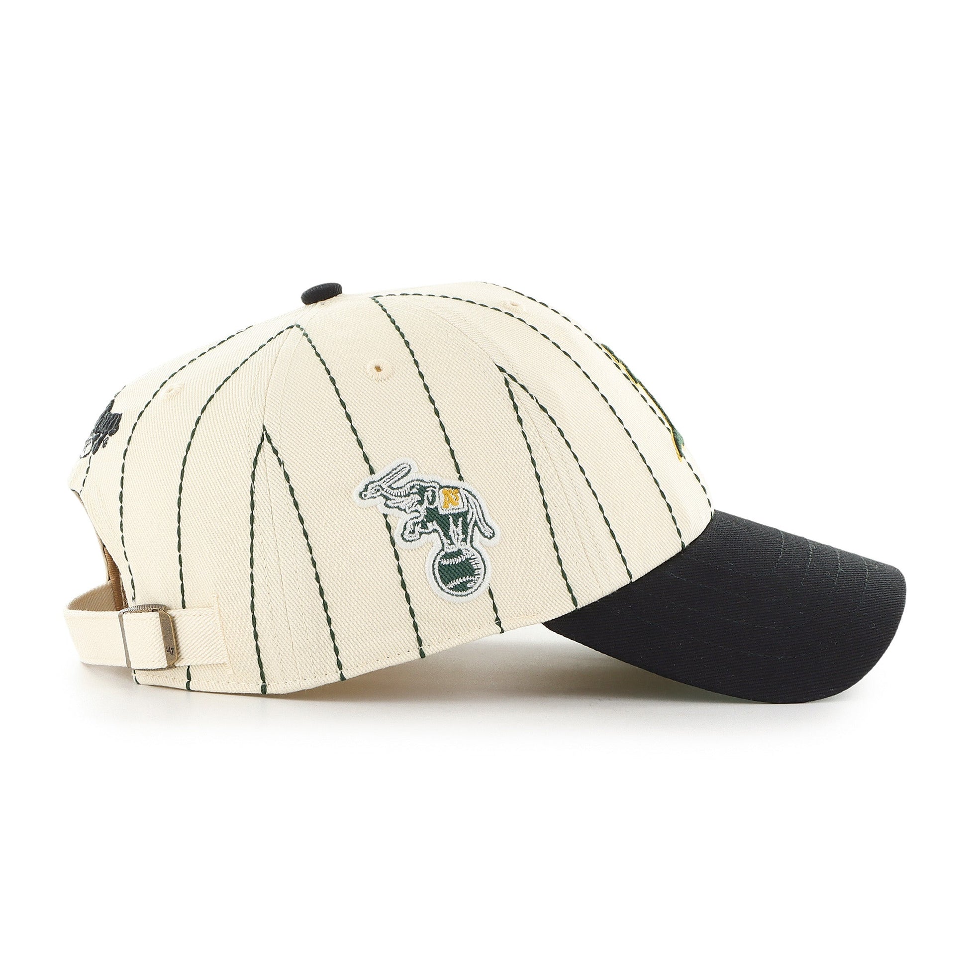 ATHLETICS BASEBALL COOPERSTOWN RAWLINGS PINSTRIPE '47 CLEAN UP