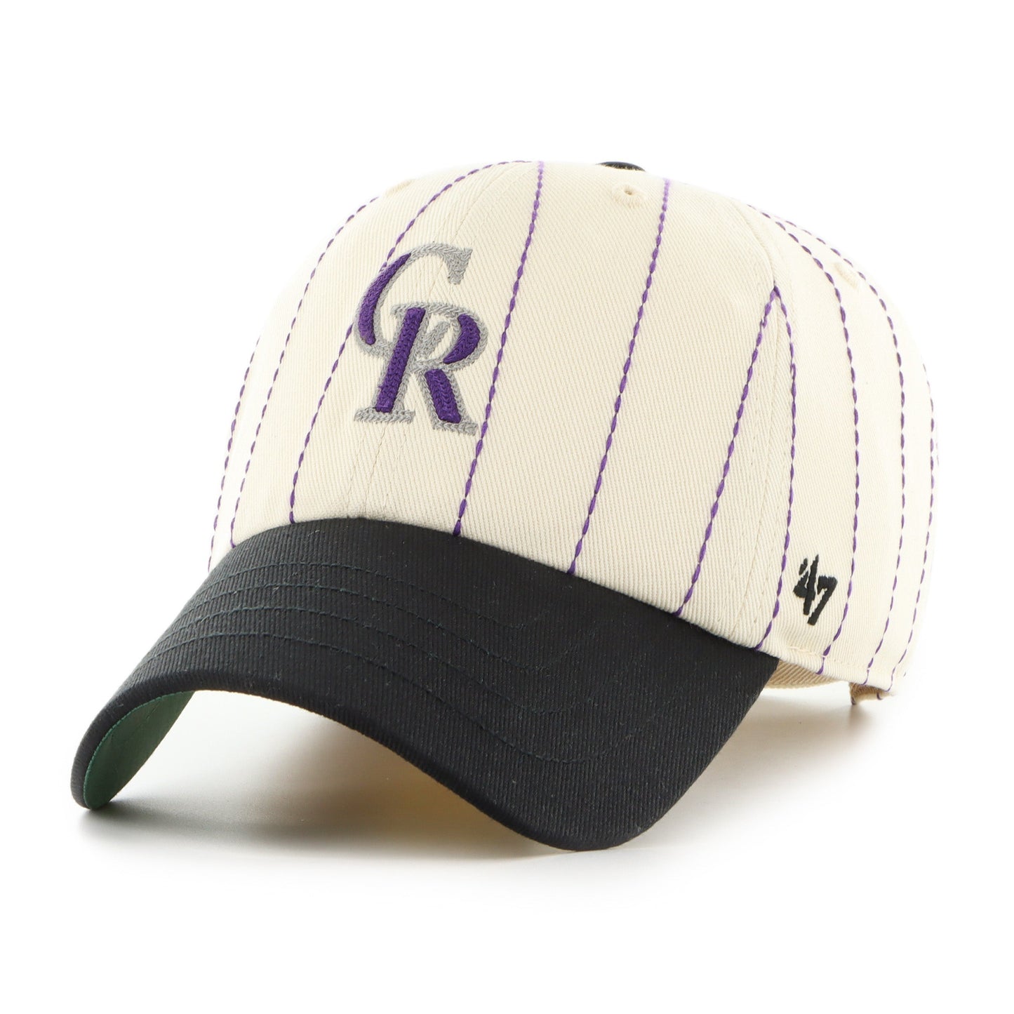 COLORADO ROCKIES COOPERSTOWN RAWLINGS PINSTRIPE '47 CLEAN UP