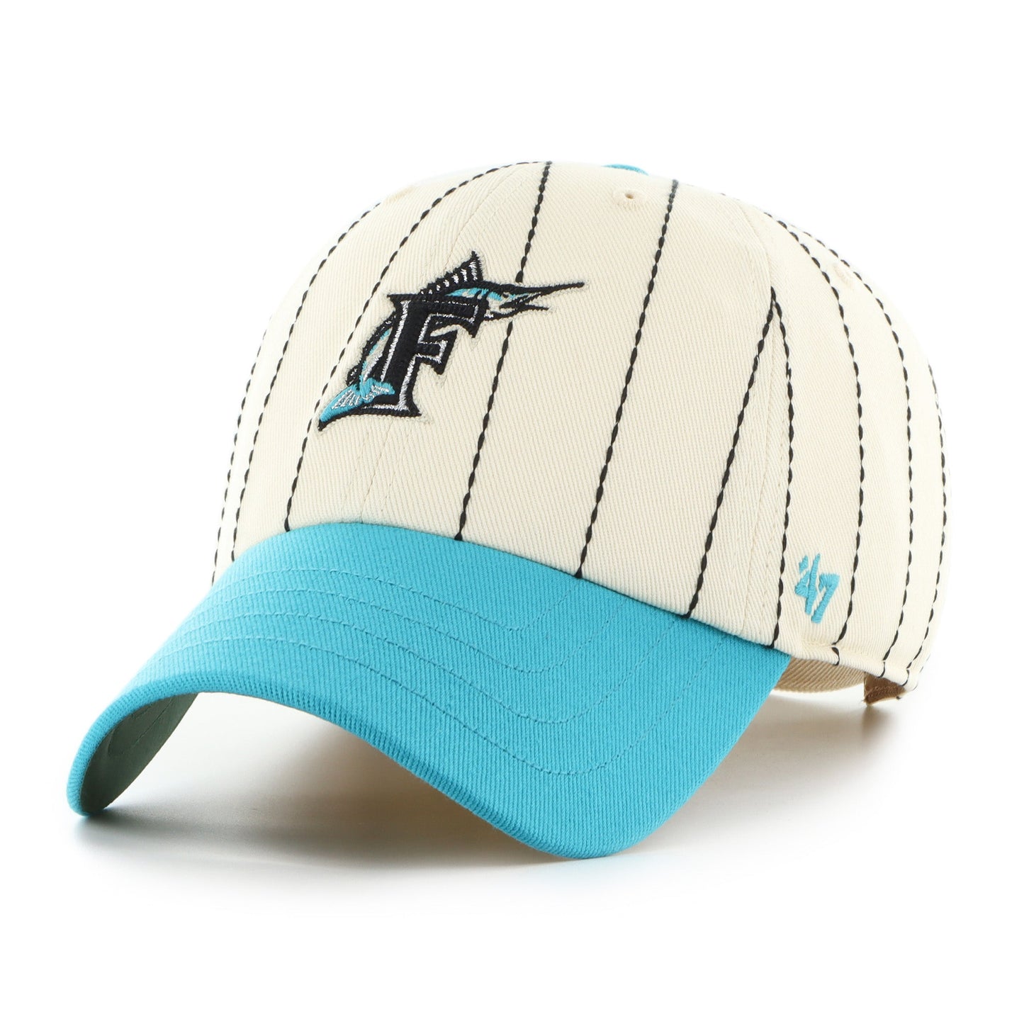 MIAMI MARLINS COOPERSTOWN RAWLINGS PINSTRPE '47 CLEAN UP