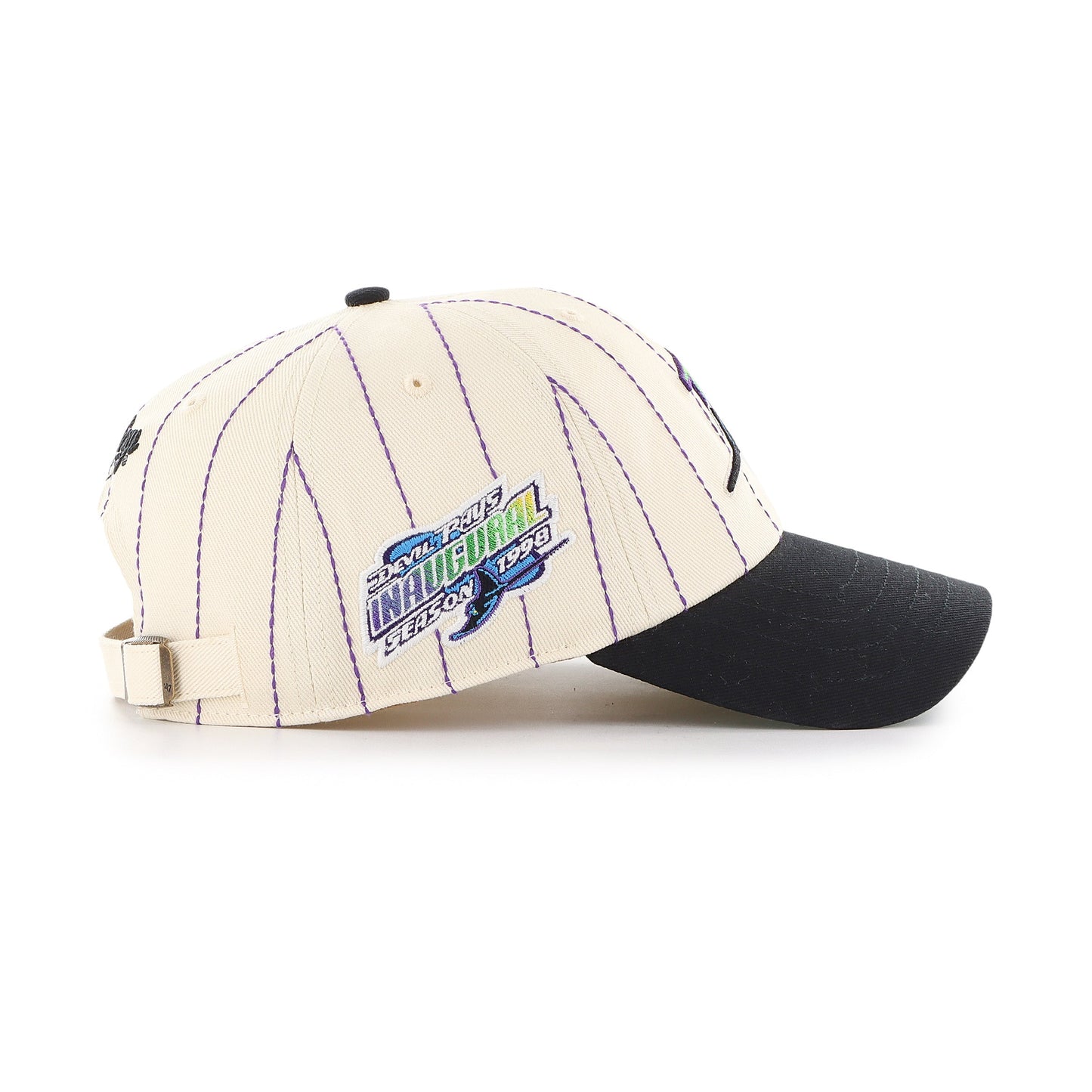 TAMPA BAY RAYS COOPERSTOWN RAWLINGS PINSTRIPE '47 CLEAN UP