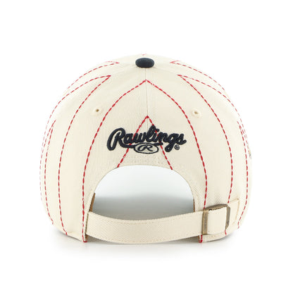 ATLANTA BRAVES COOPERSTOWN RAWLINGS PINSTRIPE '47 CLEAN UP