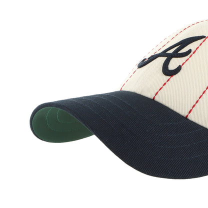 ATLANTA BRAVES COOPERSTOWN RAWLINGS PINSTRIPE '47 CLEAN UP
