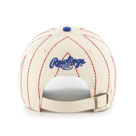 TEXAS RANGERS COOPERSTOWN RAWLINGS PINSTRIPE '47 CLEAN UP