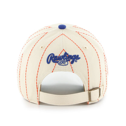 NEW YORK METS COOPERSTOWN RAWLINGS PINSTRIPE '47 CLEAN UP