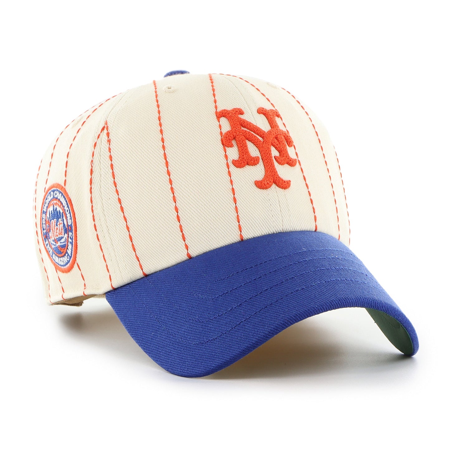 NEW YORK METS COOPERSTOWN RAWLINGS PINSTRIPE '47 CLEAN UP