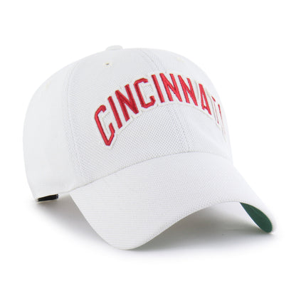 CINCINNATI REDS COOPERSTOWN GRANDSTAND PIQUE SCRIPT '47 CLEAN UP