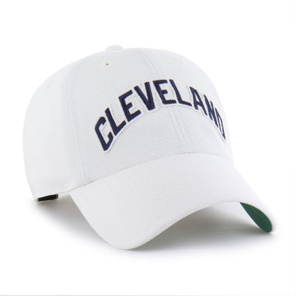 CLEVELAND GUARDIANS COOPERSTOWN GRANDSTAND PIQUE SCRIPT '47 CLEAN UP