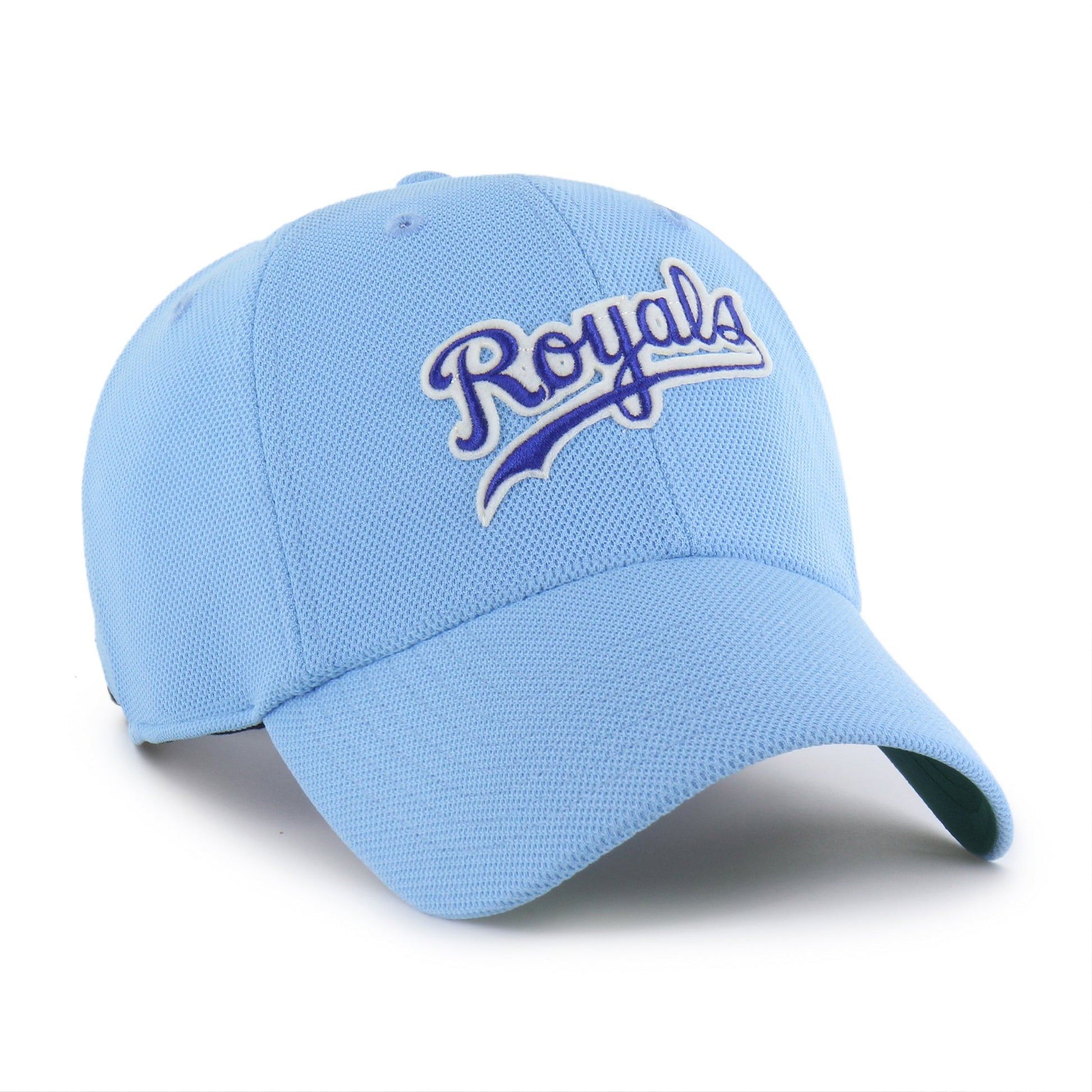 KANSAS CITY ROYALS COOPERSTOWN GRANDSTAND PIQUE SCRIPT '47 CLEAN UP