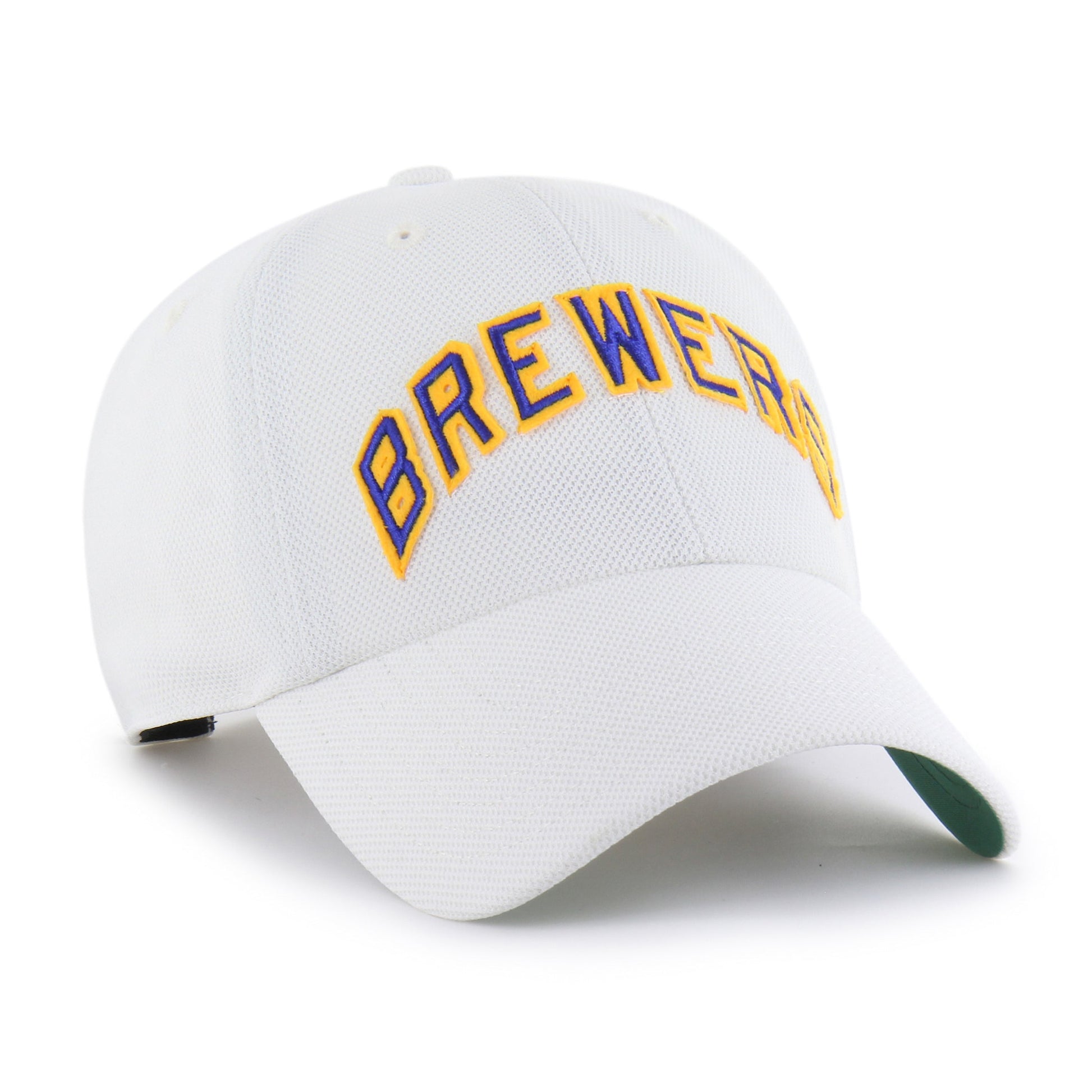 MILWAUKEE BREWERS COOPERSTOWN GRANDSTAND PIQUE SCRIPT '47 CLEAN UP