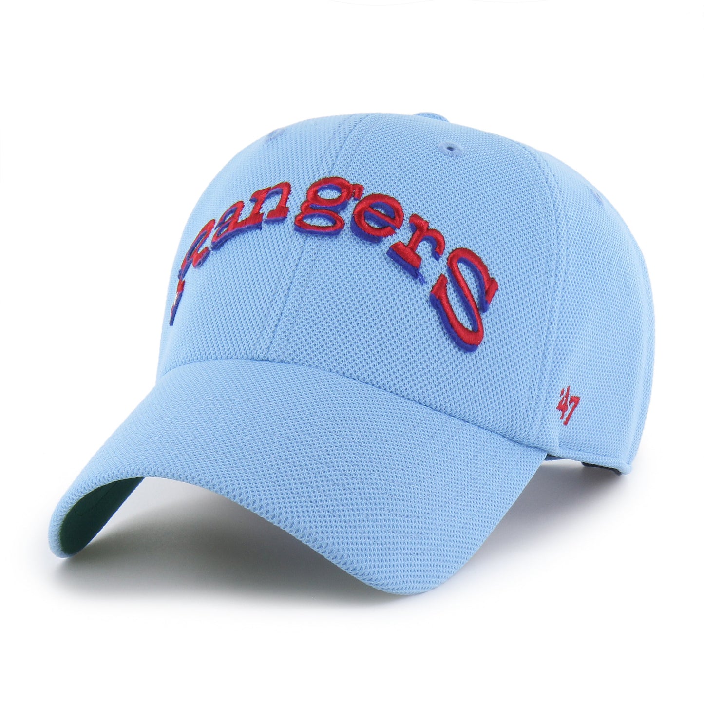 TEXAS RANGERS COOPERSTOWN GRANDSTAND PIQUE SCRIPT '47 CLEAN UP