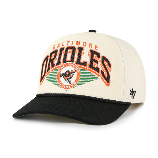 BALTIMORE ORIOLES COOPERSTOWN POMONA TWO TONE ROPE '47 HITCH