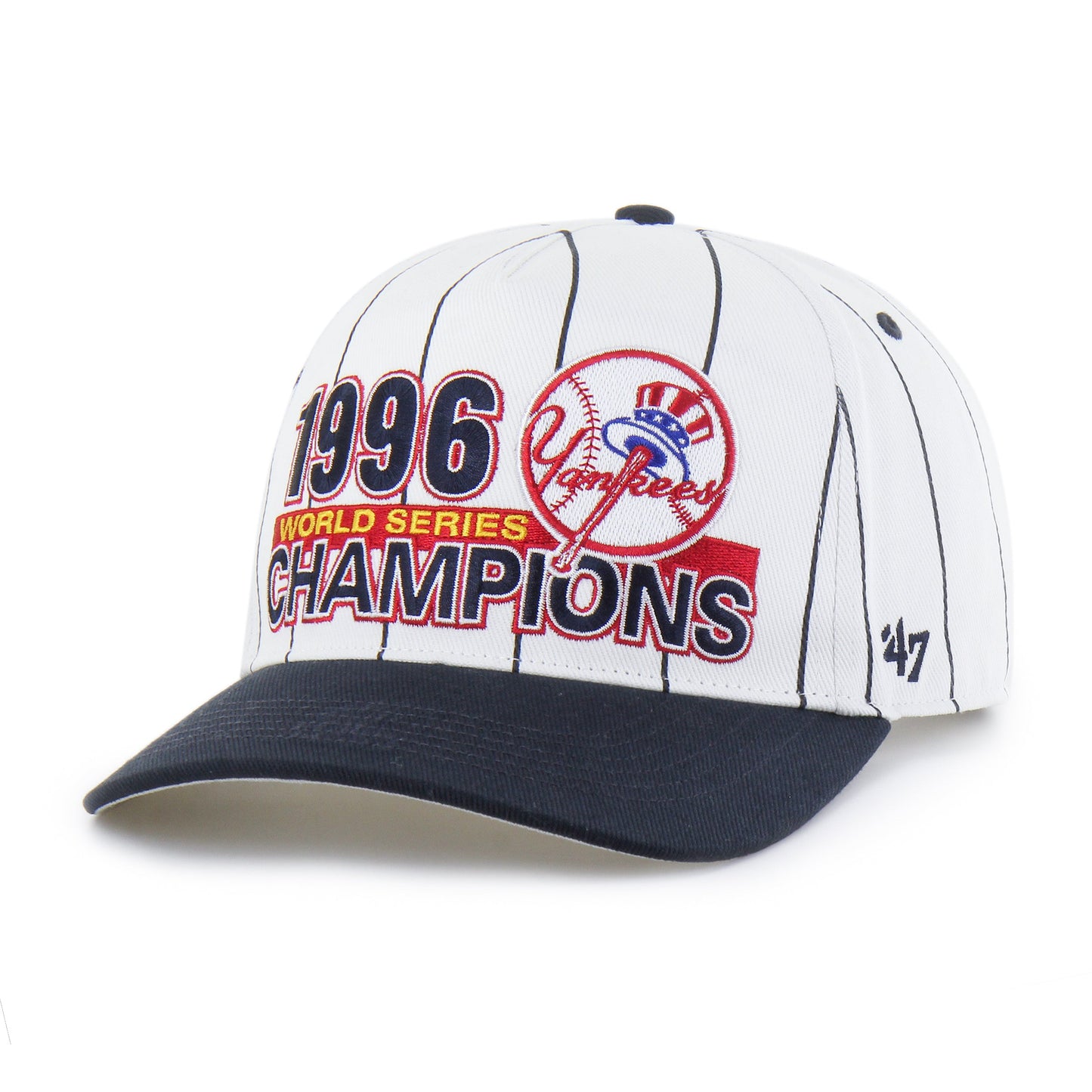 New York Yankees Cooperstown World Series Encased Pinstripe '47 Hitch