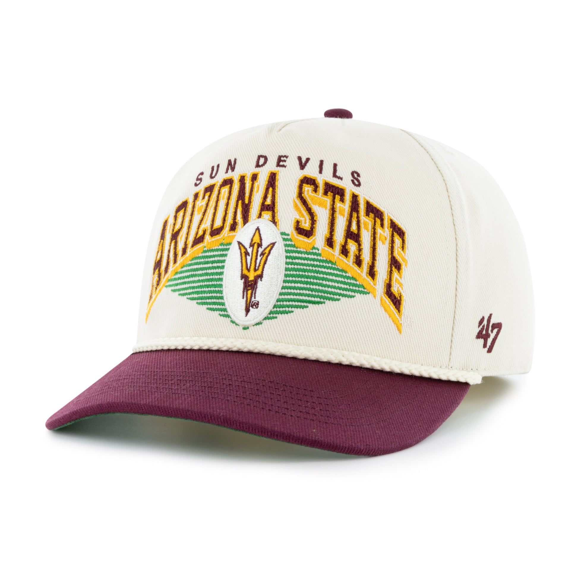 ARIZONA STATE SUN DEVILS ASU POMONA TWO TONE ROPE '47 HITCH