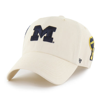 MICHIGAN WOLVERINES BADGES '47 CLEAN UP