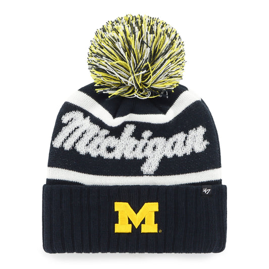 MICHIGAN WOLVERINES SPIRITED '47 CUFF KNIT WOMENS