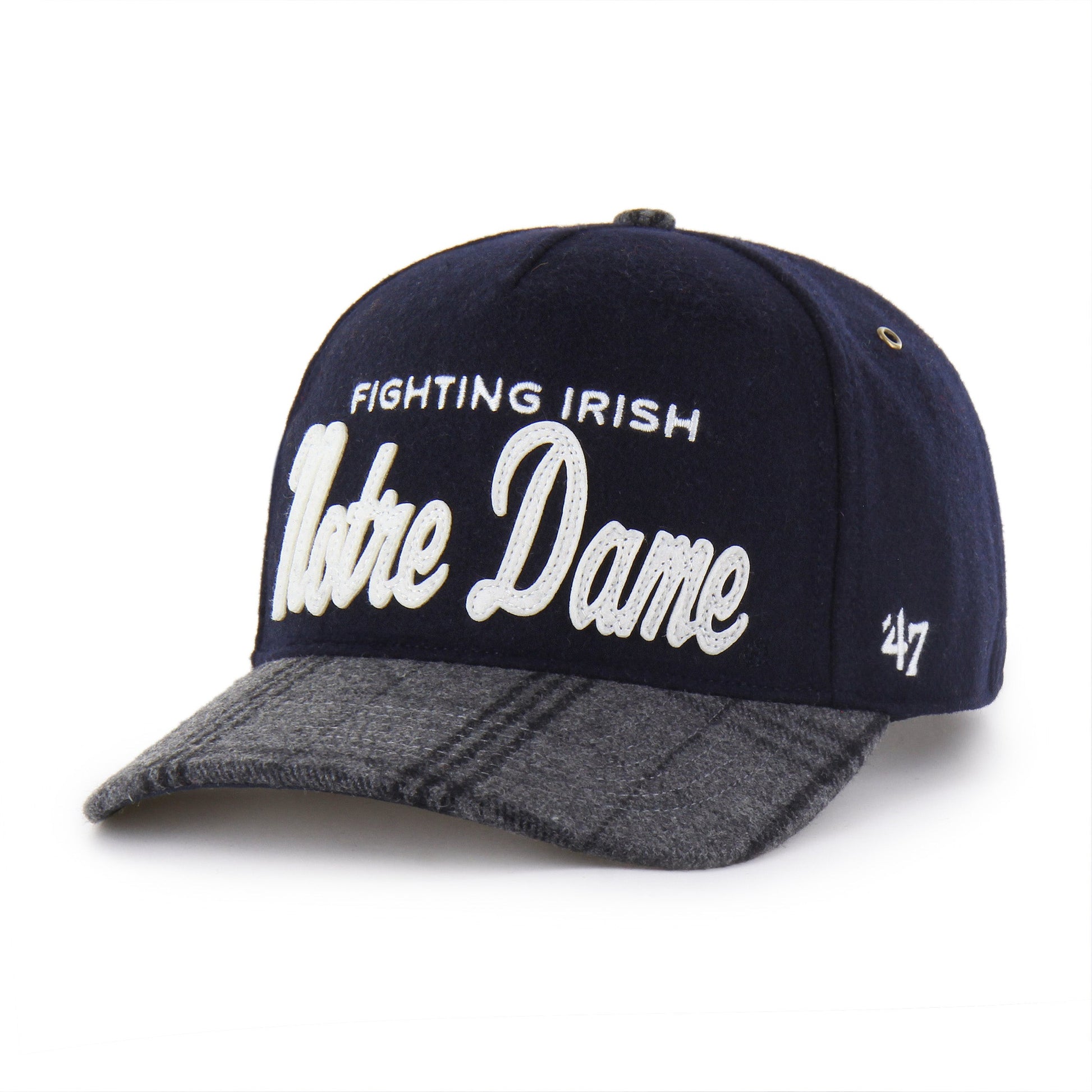 NOTRE DAME FIGHTING IRISH WINDOWPANE PLAID '47 HITCH RF RELAXED FIT