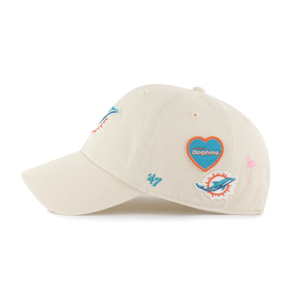 MIAMI DOLPHINS BADGES '47 CLEAN UP