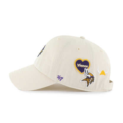 MINNESOTA VIKINGS BADGES '47 CLEAN UP