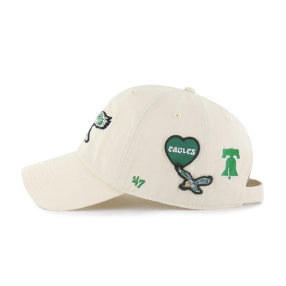 PHILADELPHIA EAGLES HISTORIC BADGES '47 CLEAN UP