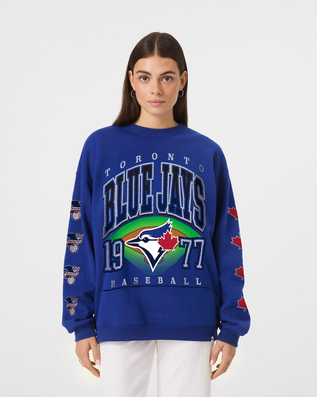 TORONTO BLUE JAYS GO BIG '47 OVERSIZED CREW WOMENS