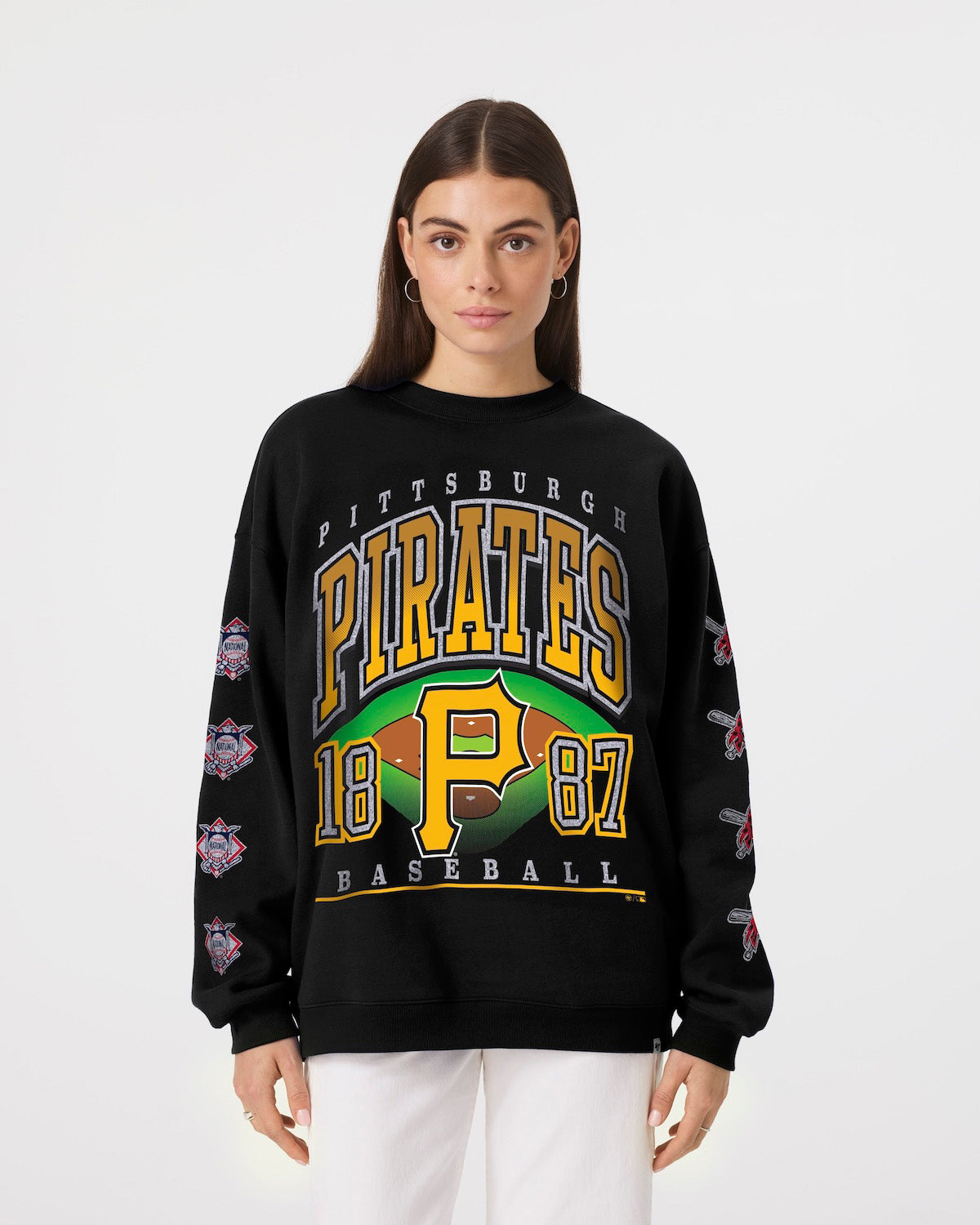 PITTSBURGH PIRATES GO BIG '47 OVERSIZED CREW WOMENS