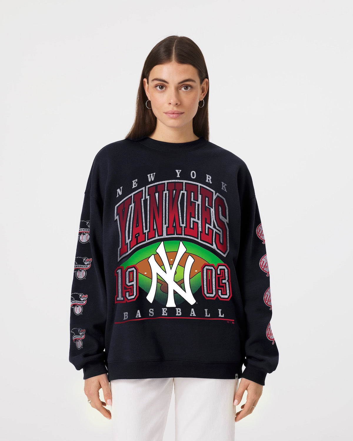NEW YORK YANKEES GO BIG '47 OVERSIZED CREW WOMENS