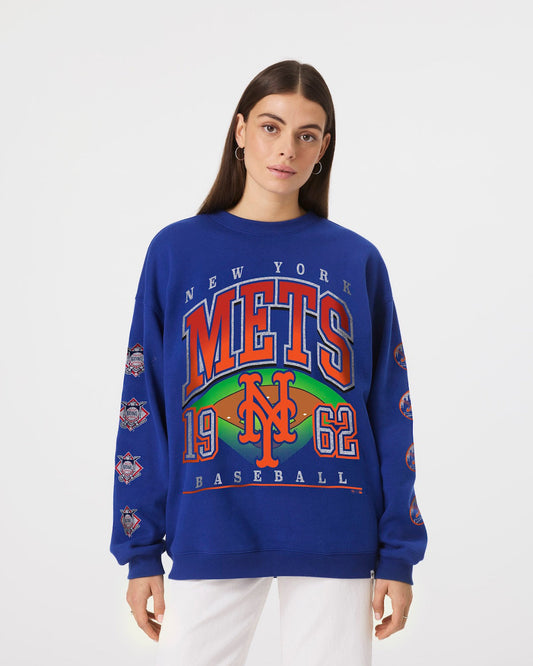 NEW YORK METS GO BIG '47 OVERSIZED CREW WOMENS