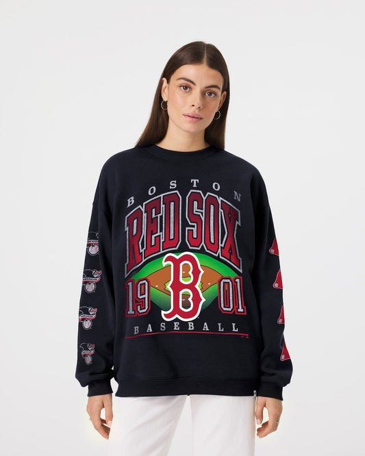 BOSTON RED SOX GO BIG '47 OVERSIZED CREW WOMENS