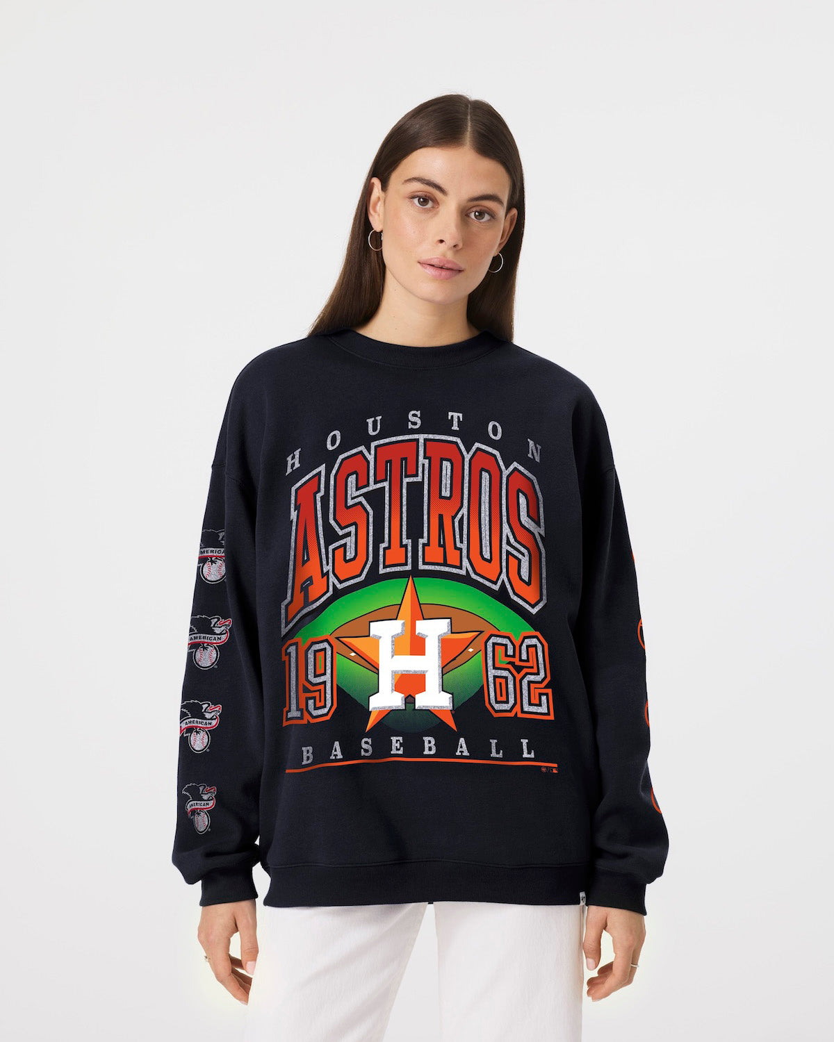 HOUSTON ASTROS GO BIG '47 OVERSIZED CREW WOMENS