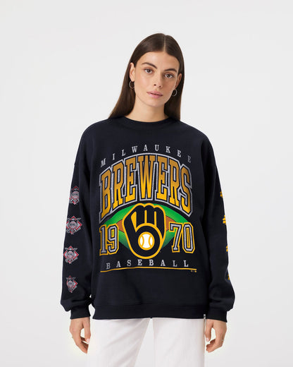 MILWAUKEE BREWERS GO BIG '47 OVERSIZED CREW WOMENS