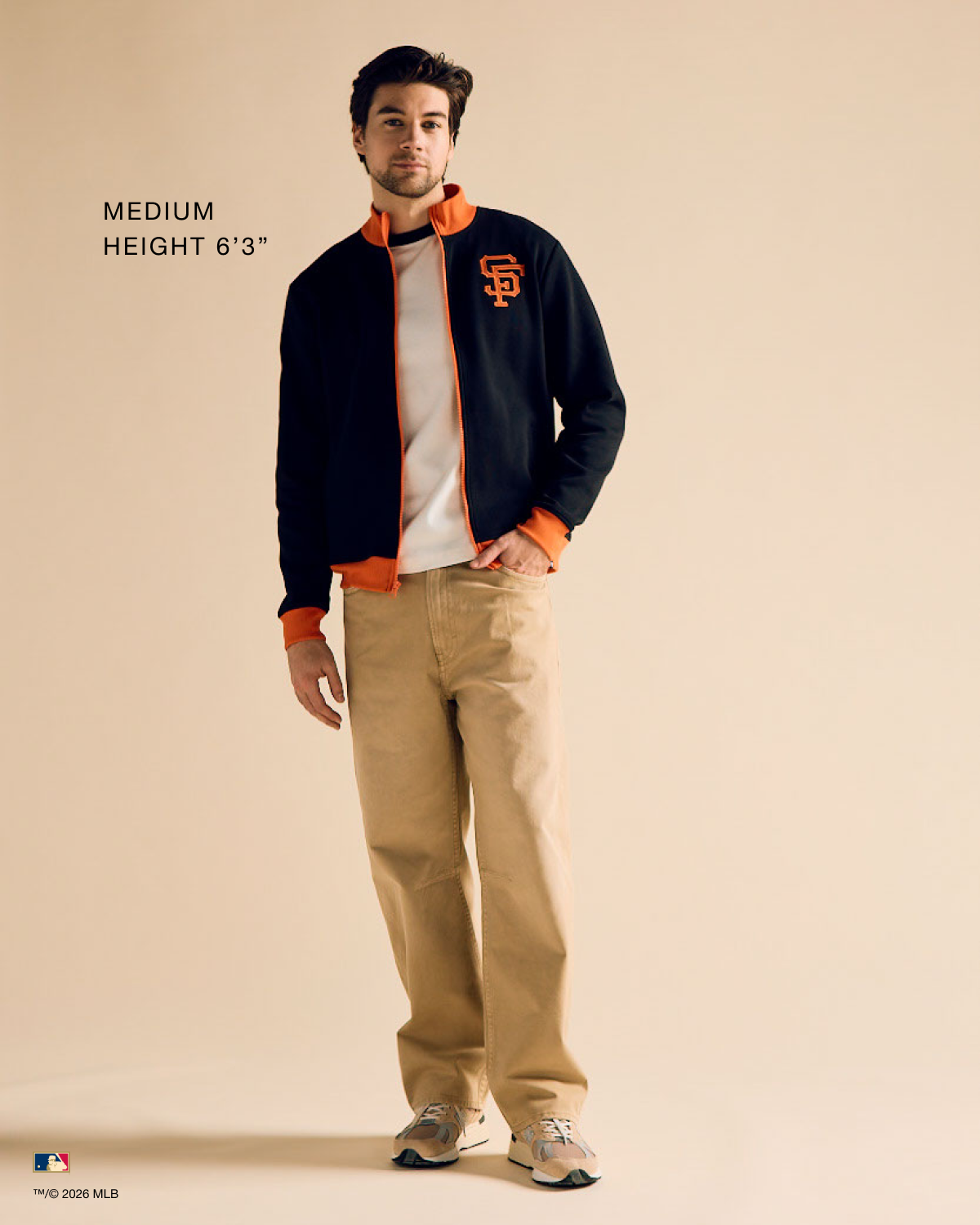SAN FRANCISCO GIANTS COOPERSTOWN RELIEF PITCHER PIQUE '47 TRACK JACKET
