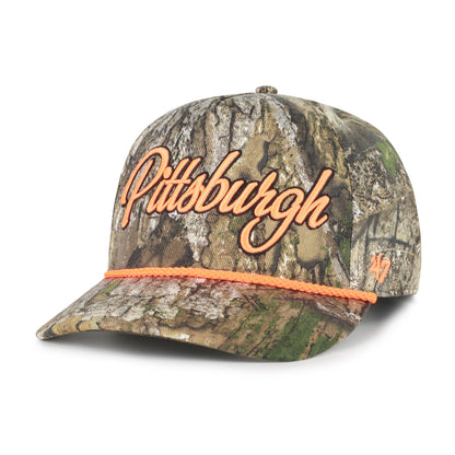 PITTSBURGH PENGUINS OVERHAND SCRIPT REALTREE '47 HITCH