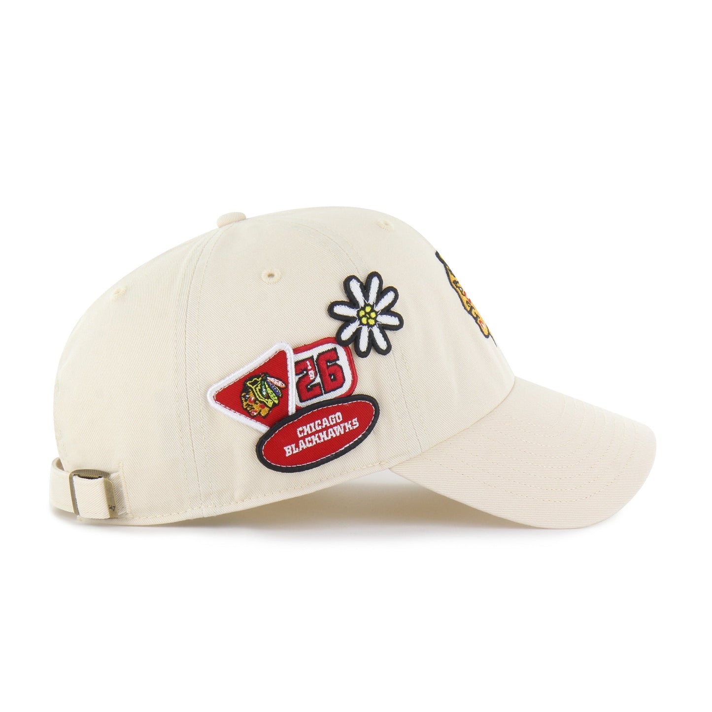 CHICAGO BLACKHAWKS BADGES '47 CLEAN UP