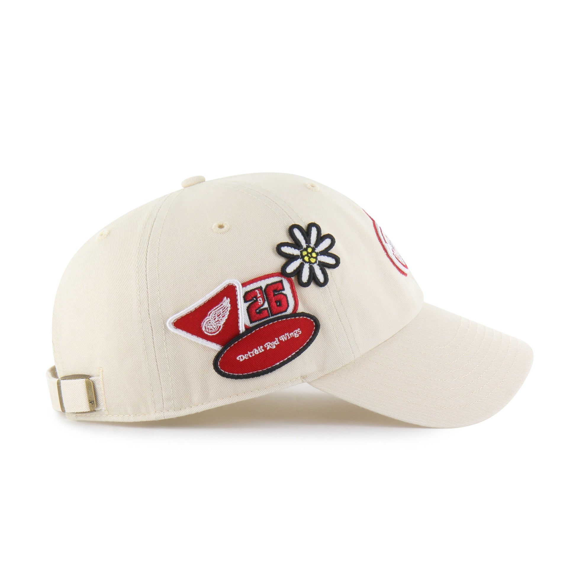 DETROIT RED WINGS BADGES '47 CLEAN UP