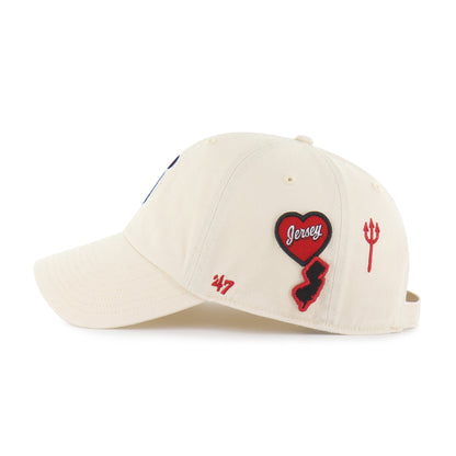 NEW JERSEY DEVILS BADGES '47 CLEAN UP